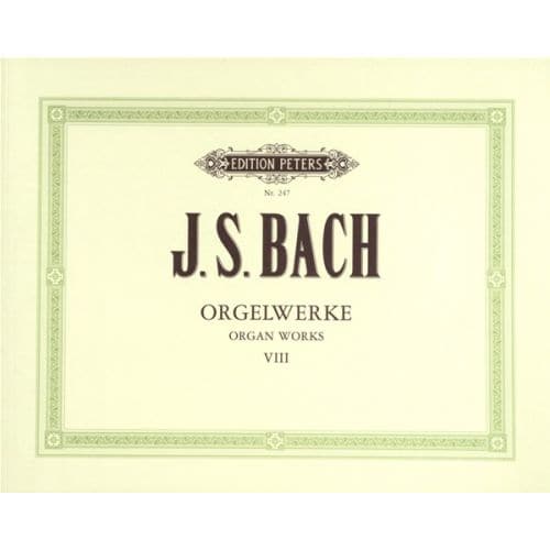 BACH JOHANN SEBASTIAN - COMPLETE ORGAN WORKS IN 9 VOLUMES, VOL.8 - ORGAN