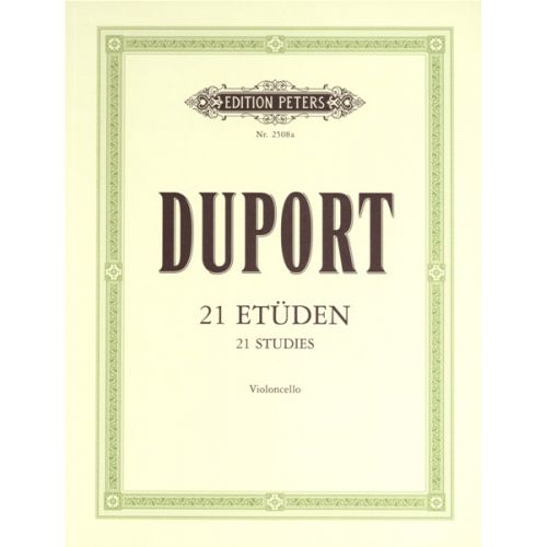 DUPORT - 21 STUDIES - CELLO