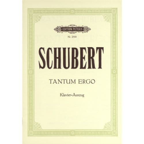 SCHUBERT FRANZ - TANTUM ERGO D952 - MIXED CHOIR (PAR 10 MINIMUM)