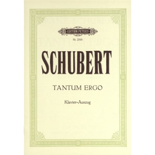 SCHUBERT FRANZ - TANTUM ERGO D952 - MIXED CHOIR (PER 10 MINIMUM)