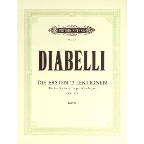 DIABELLI ANTON - FIRST STUDIES OP.125 - PIANO