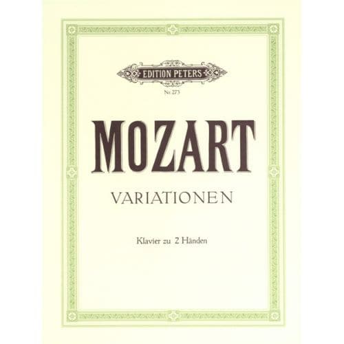 MOZART WOLFGANG AMADEUS - VARIATIONS, COMPLETE - PIANO
