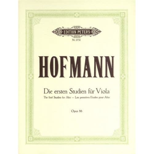 HOFMANN RICHARD - FIRST STUDIES OP.86 - VIOLA