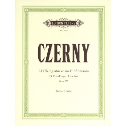 CZERNY CARL - 24 FIVE-FINGER EXERCISES OP.777 - PIANO
