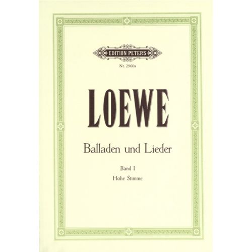 LOEWE CARL - 15 BALLADS AND SONGS VOL.1 - VOICE AND PIANO (PER 10 MINIMUM)