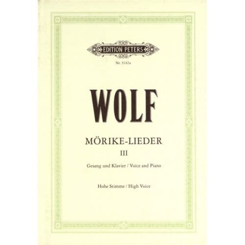 WOLF HUGO - MÃ–RIKE-LIEDER: 53 SONGS VOL.3 - VOICE AND PIANO (PER 10 MINIMUM)