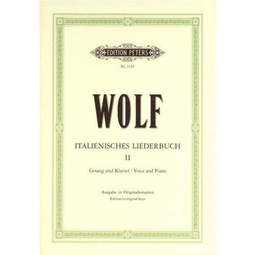 WOLF HUGO - ITALIAN LYRICS: 46 SONGS VOL.2 - VOICE AND PIANO (PER 10 MINIMUM)