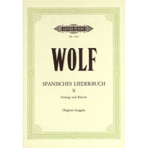 EDITION PETERS WOLF HUGO - SPANISH SONGBOOK VOL 2 - HIGH VOICE AND PIANO