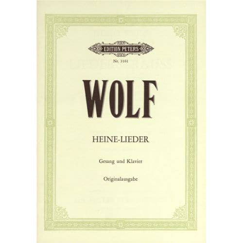 WOLF HUGO - HEINE-LIEDER 7 SONGS - VOICE AND PIANO (PAR 10 MINIMUM)