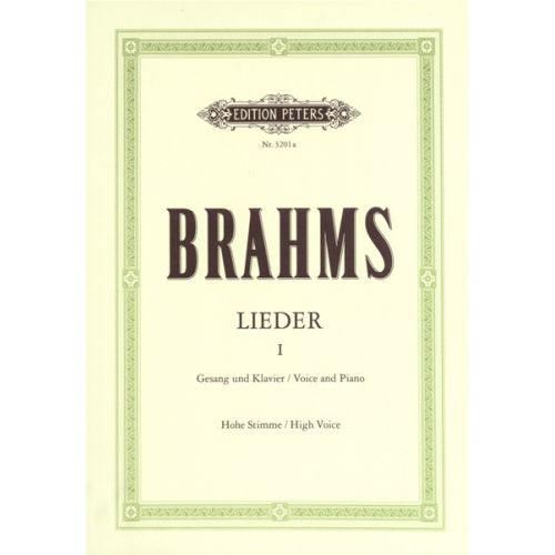 BRAHMS JOHANNES - COMPLETE SONGS VOL.1: 51 SONGS - VOICE AND PIANO (PER 10 MINIMUM)