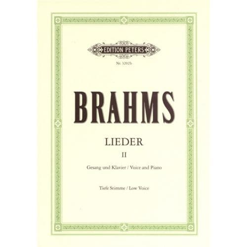 BRAHMS JOHANNES - COMPLETE SONGS VOL.2: 33 SONGS - VOICE AND PIANO (PER 10 MINIMUM)