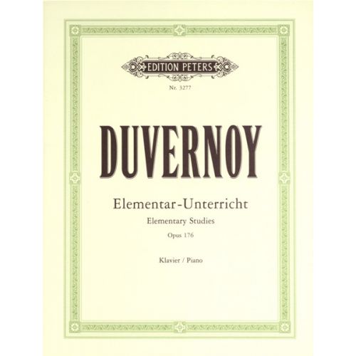 DUVERNOY JEAN BAPTISTE - ELEMENTARY STUDIES OP.176 - PIANO