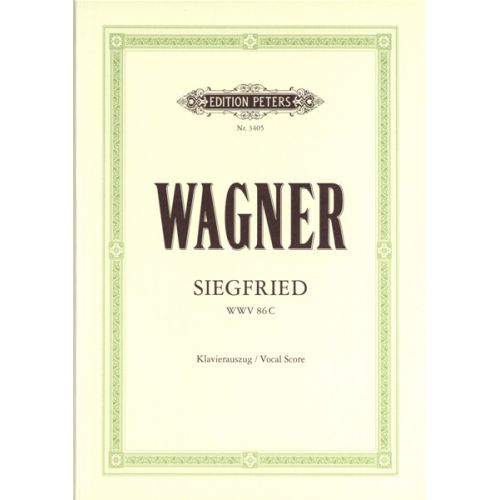 EDITION PETERS WAGNER RICHARD - SIEGFRIED - VOICE AND PIANO (PER 10 MINIMUM)