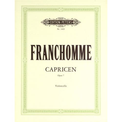 EDITION PETERS FRANCHOMME AUGUSTE JOSEPH - 12 CAPRICES OP.7 - CELLO