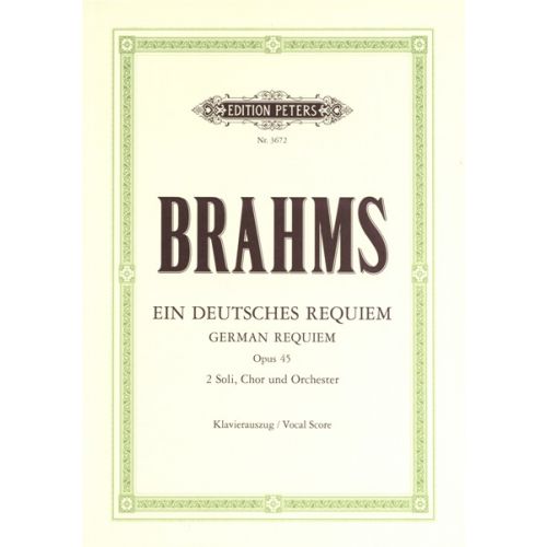 BRAHMS JOHANNES - EIN DEUTCHES REQUIEM OP. 45 - MIXED CHOIR (PER 10 MINIMUM)
