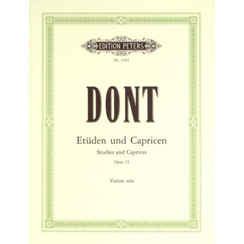 EDITION PETERS DONT JACOB - ETUDES AND CAPRICES OP.35 - VIOLIN