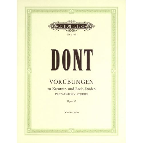 EDITION PETERS Dont Jacob - 24 Preparatory Exercises Op.37 - Violin