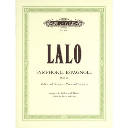 LALO EDOUARD - SYMPHONIE ESPAGNOLE OP.21 - VIOLIN AND PIANO