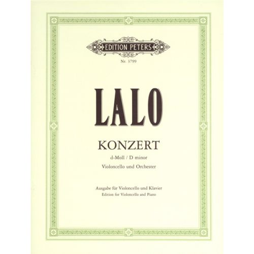 LALO EDOUARD - CONCERTO IN D MINOR - CELLO AND PIANO