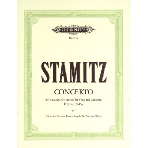 STAMITZ CARL - CONCERTO IN D OP.1 - VIOLA AND PIANO