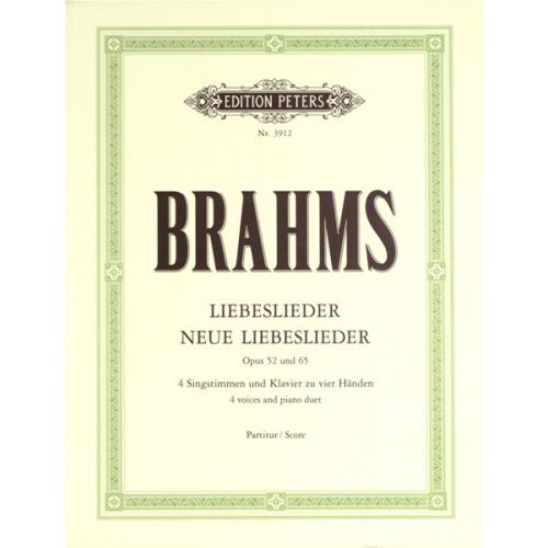 BRAHMS JOHANNES - LIEBESLIEDER AND NEW LIEBESLIEDER WALTZES QUARTETS, IN 3 VOLUMES, VOL.2 - MIXED CH
