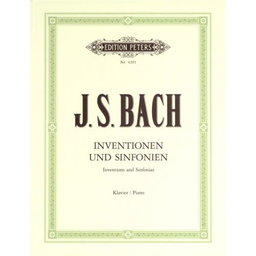 BACH JOHANN SEBASTIAN - INVENTIONS & SINFONIAS (2 & 3-PART INVENTIONS) BWV 772-801 - PIANO