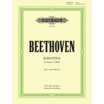 BEETHOVEN L.V. - SONATINA D-MOLL - VIOLONCELLE & PIANO