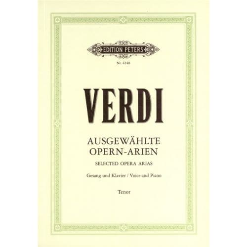 VERDI GIUSEPPE - 23 TENOR ARIAS - VOICE AND PIANO (PER 10 MINIMUM)