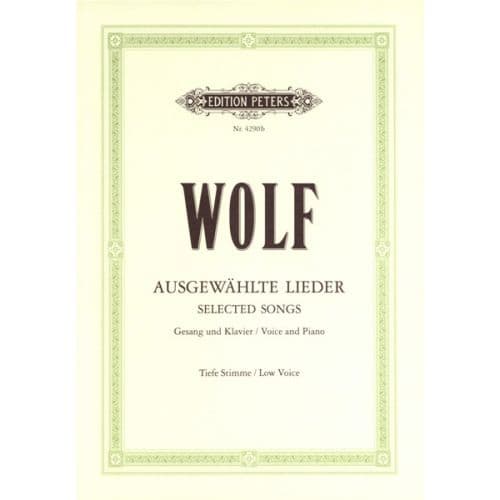 WOLF HUGO - 51 SELECTED SONGS - VOICE AND PIANO (PAR 10 MINIMUM)