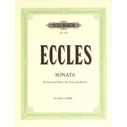 ECCLES HENRY - SONATA IN G MINOR - VIOLA AND PIANO