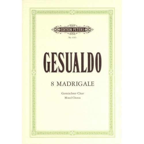 GESUALDO CARLO - 8 MADRIGALS - SSATB.SAATB UNACCOMPANIED (PAR 10 MINIMUM)