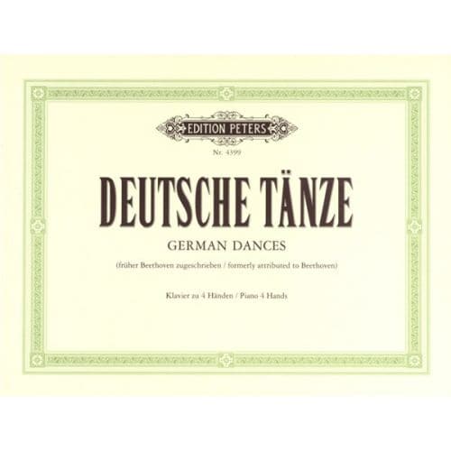 BEETHOVEN LUDWIG VAN - GERMAN DANCES - PIANO 4 HANDS
