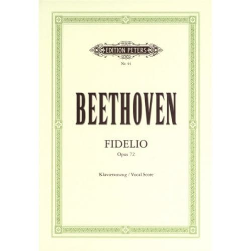 BEETHOVEN LUDWIG VAN - FIDELIO - VOICE AND PIANO (PER 10 MINIMUM)