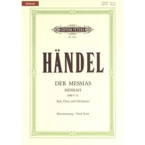 HANDEL GEORGE FRIEDERICH - MESSIAH - MIXED CHOIR (PAR 10 MINIMUM)