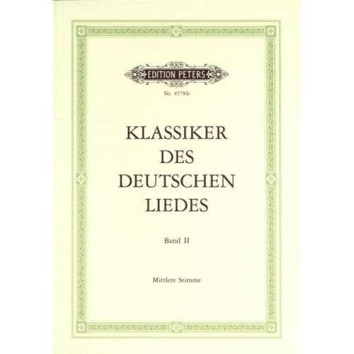 CLASSICS OF THE GERMAN LIED - VOICE AND PIANO (PER 10 MINIMUM)