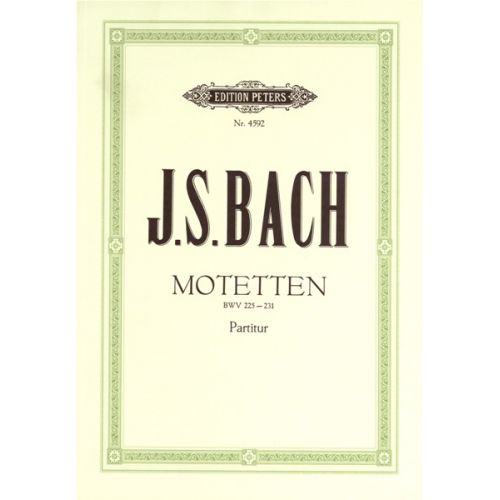 BACH JOHANN SEBASTIAN - 6 MOTETS BWV 225-230 CHORALE 'SEI LOB UND PREIS' - MIXED CHOIR (PAR 10 MINI