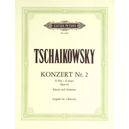 TCHAIKOVSKY PYOTR ILYICH - CONCERTO NO.2 IN G OP.44 - PIANO 4 HANDS