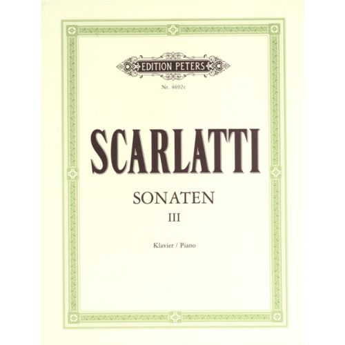 EDITION PETERS Scarlatti Domenico - 150 Sonatas Vol.3 - Piano