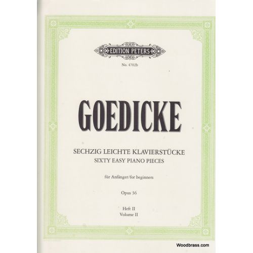  Goedicke Alexander - Sixty Easy Piano Pieces For Beginners Op.36 Book 2 - Piano