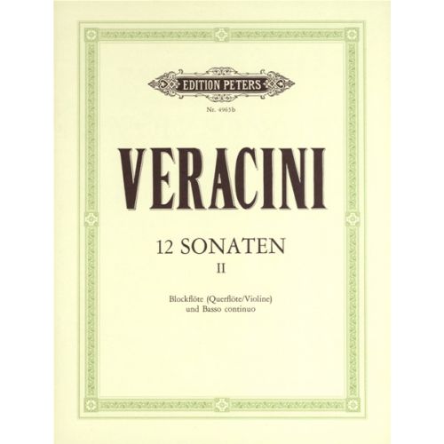 VERACINI FRANCESCO MARIA - 12 SONATAS OP.1 VOL.2 - VIOLIN AND PIANO