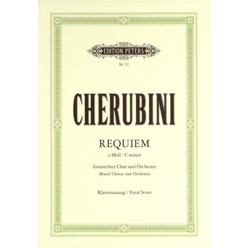 CHERUBINI LUIGI - REQUIEM IN C MINOR - MIXED CHOIR (PAR 10 MINIMUM)