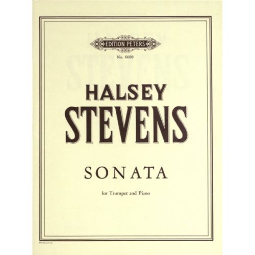 EDITION PETERS STEVENS HALSEY - SONATA - TRUMPET AND PIANO