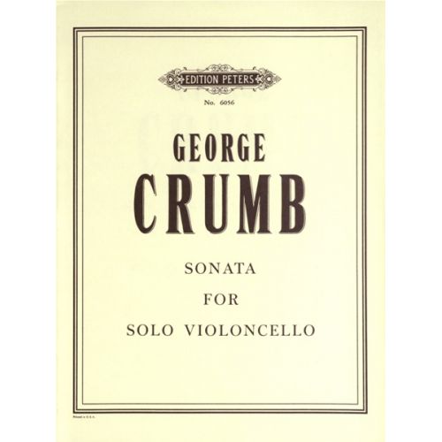 CRUMB GEORGE - SONATA - CELLO