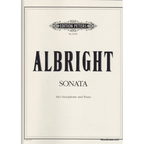 ALBRIGHT WILLIAM - SONATA - ALTO SAX AND PIANO