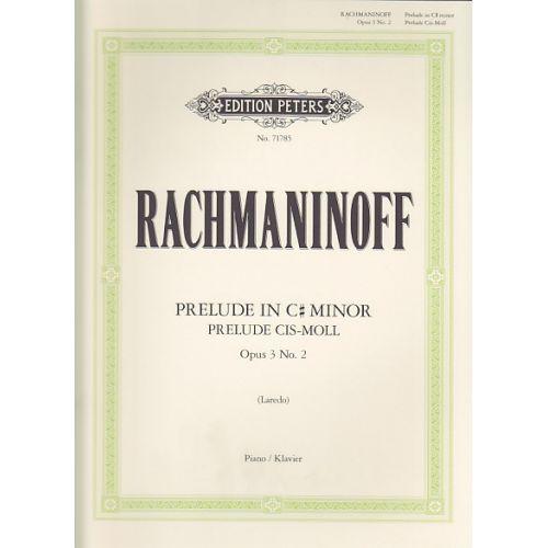 RACHMANINOFF S. - PRELUDE IN C SHARP MINOR OP. 3 N° 2 - PIANO