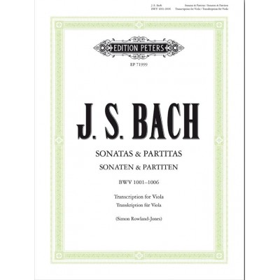 FABER MUSIC BACH J.S. - SONATES & PARTITAS BWV 1001-1006 - ALTO