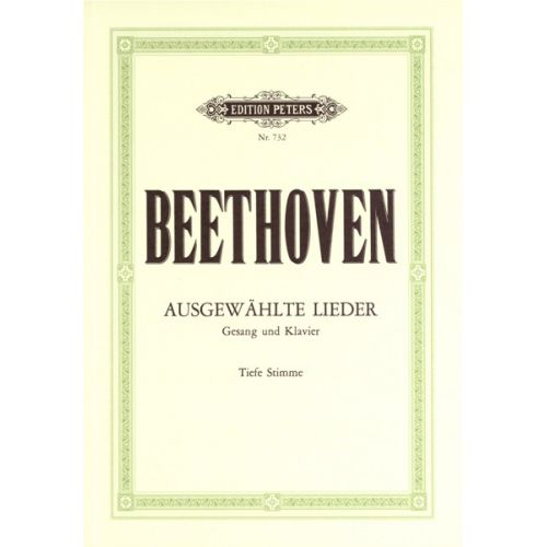 BEETHOVEN LUDWIG VAN - 30 SELECTED SONG - VOICE AND PIANO (PER 10 MINIMUM)