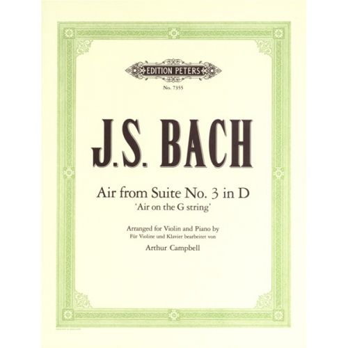 EDITION PETERS Bach Johann Sebastian - 