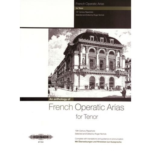 FRENCH OPERATIC ARIAS FOR TENOR - 19TH CENTURY REPERTOIRE - VOICE AND PIANO (PER 10 MINIMUM)