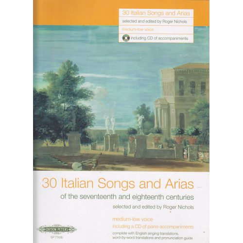 30 ITALIAN SONGS AND ARIAS + CD (voix moyenne ou grave / piano)